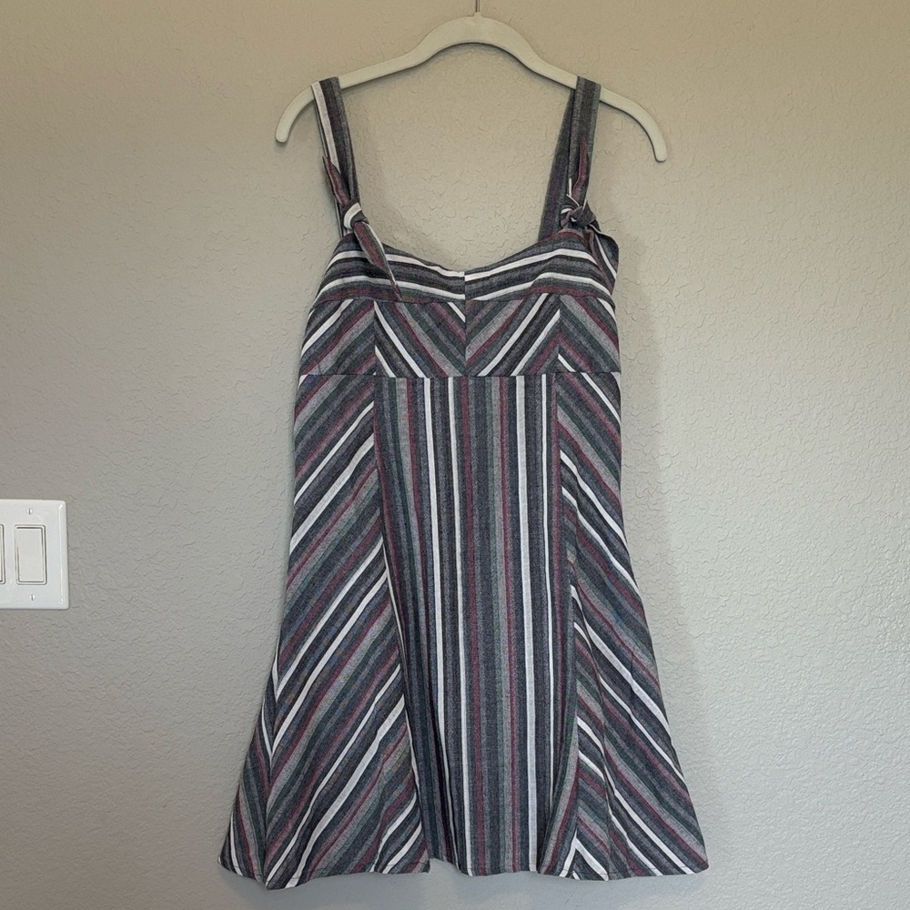 Olivaceous Striped Tank Dress size large - Picture 2 of 8